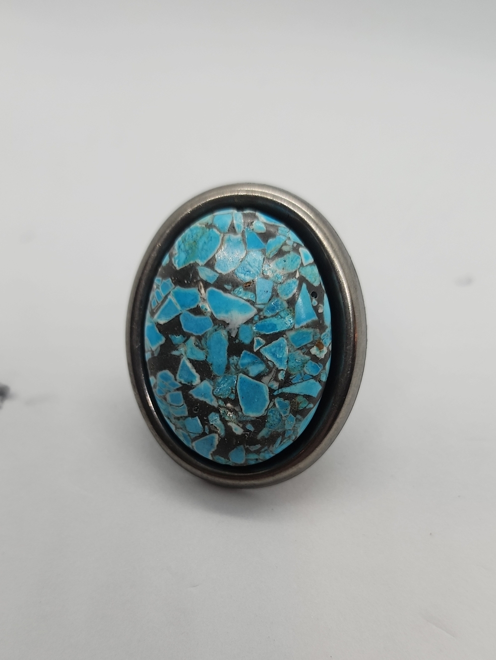 GASOLINE GLAMOUR TURQUOISE MATRIX RING - Picture 2 of 5